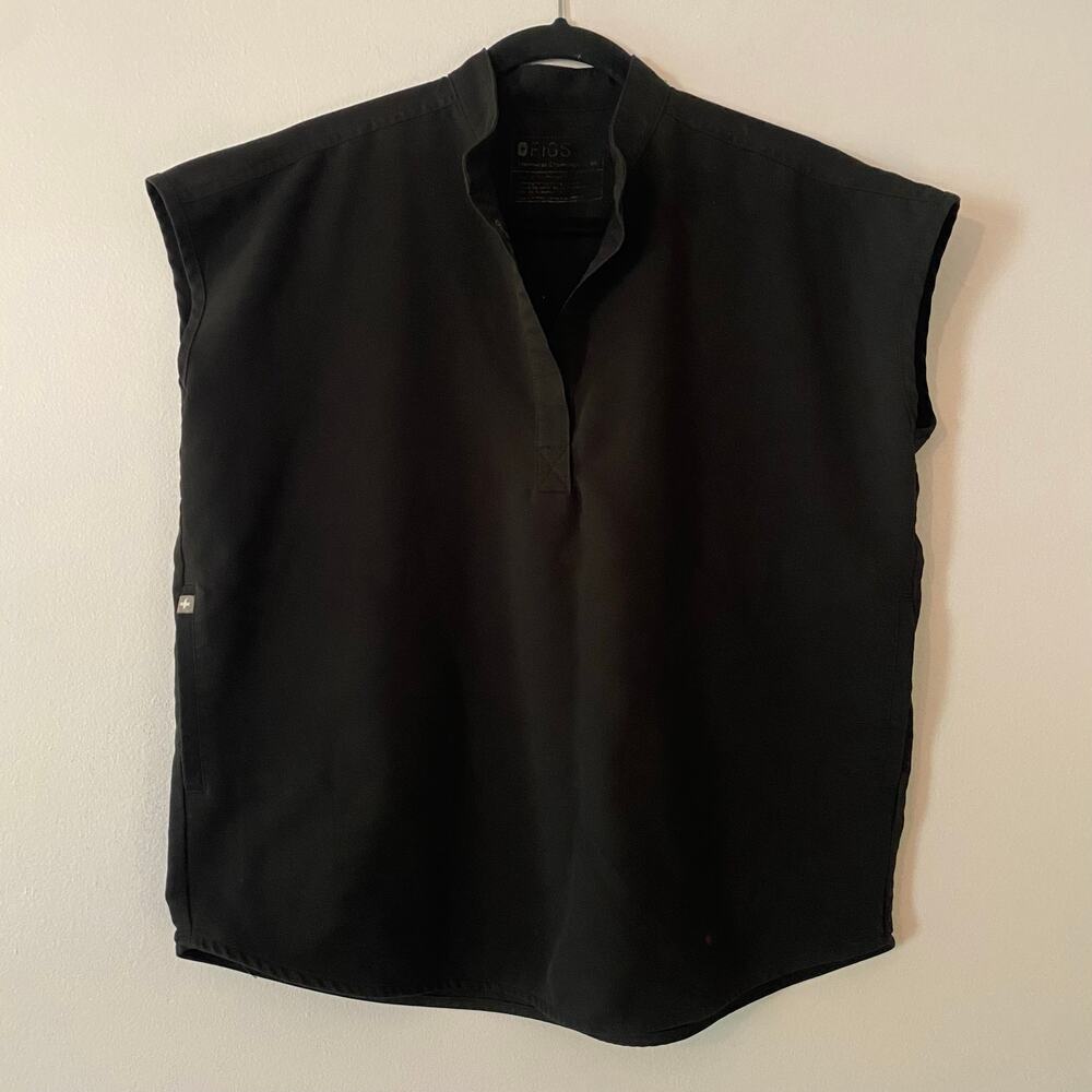 FIGS Black Rafaela Oversized Scrub Top Uniform Nurse Doctor Women's size XS